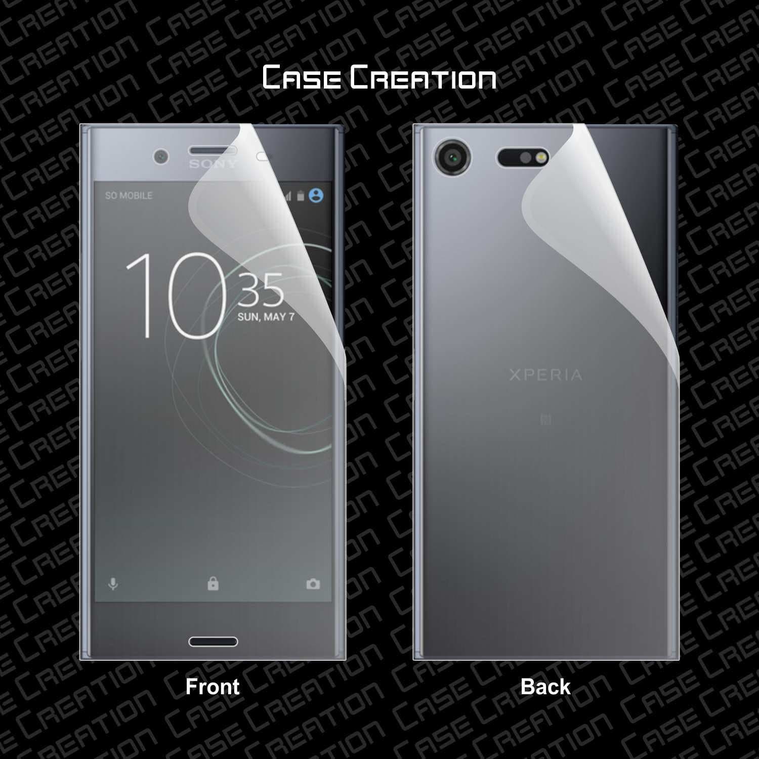 Case Creation Full Body 2 in 1 Slim Fit Complete 360 Degree Front & Back 3D Screen Guard for Sony Xperia Xz
