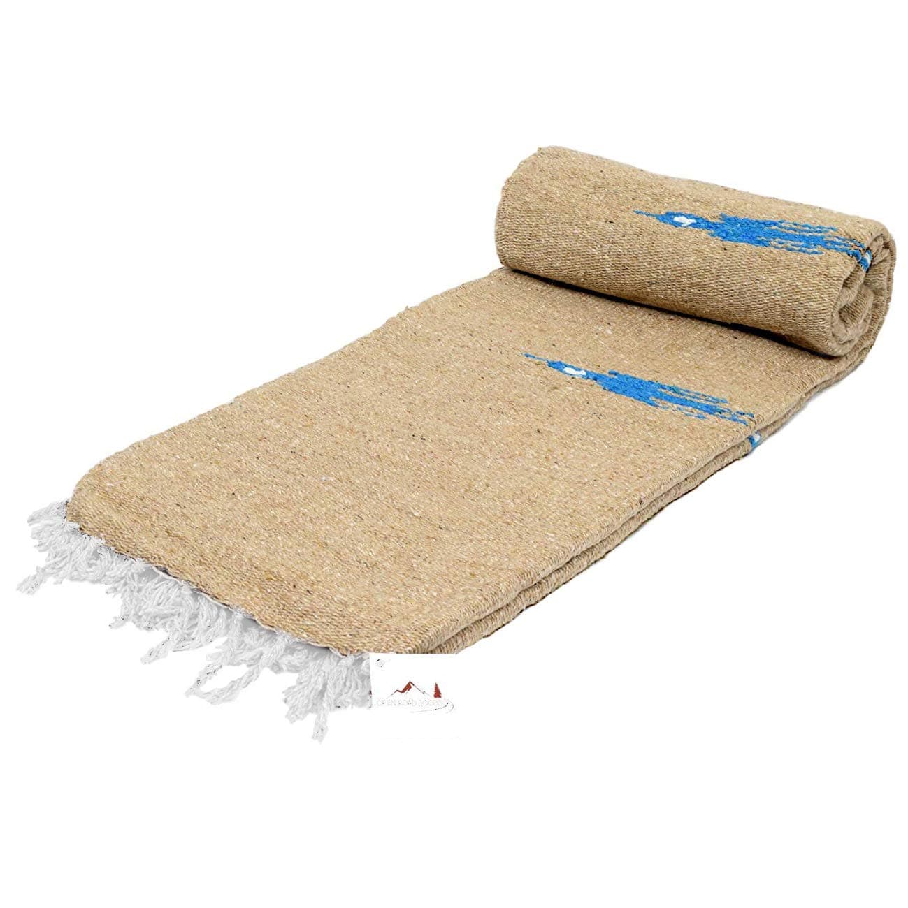 Open Road Goods - Thick Leather/Khaki Thunder Bird Yoga Blanket Made for Yoga