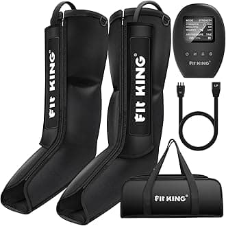 FIT KING Leg Compression Boots Massager for Foot and Calf Recovery, Upgraded Leg Massager for Blood Circulation, Muscle Relaxation, Relief Soreness and Pain