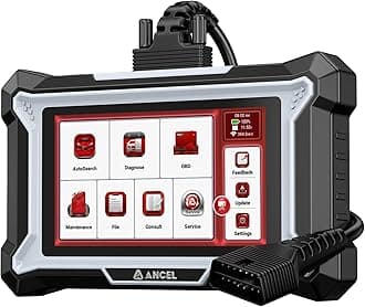 ANCEL DS100 OBD2 Scanner: Fix Check Engine, ABS, SRS & Transmission Issues with 7 Resets (Oil/Brake/BMS/SAS/ABS Bleeding/Throttle/Gear Learning), Lifetime Updates, Code Reader for All Cars 1996+