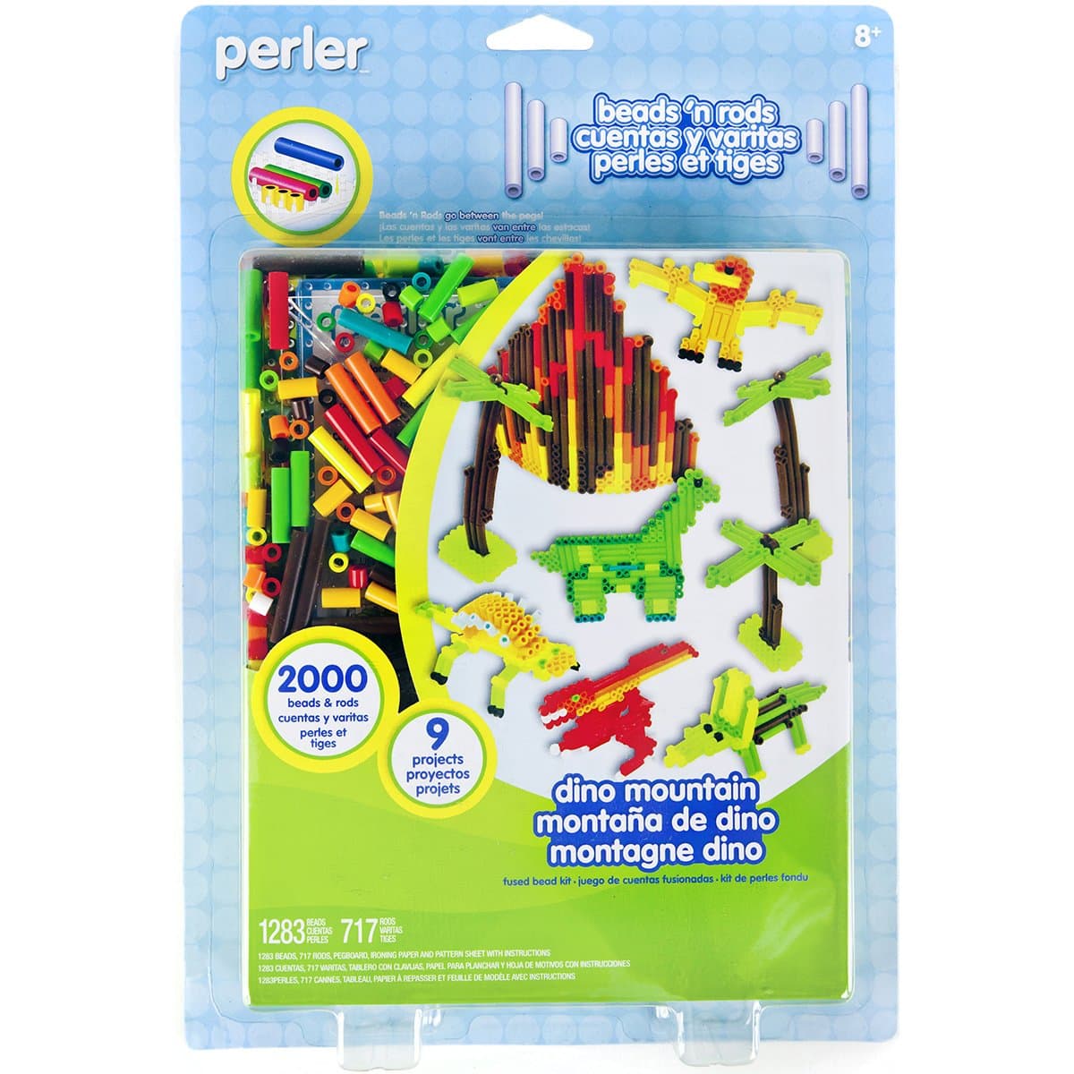 Perler Beads Fused Bead Kit, Dino Mountain