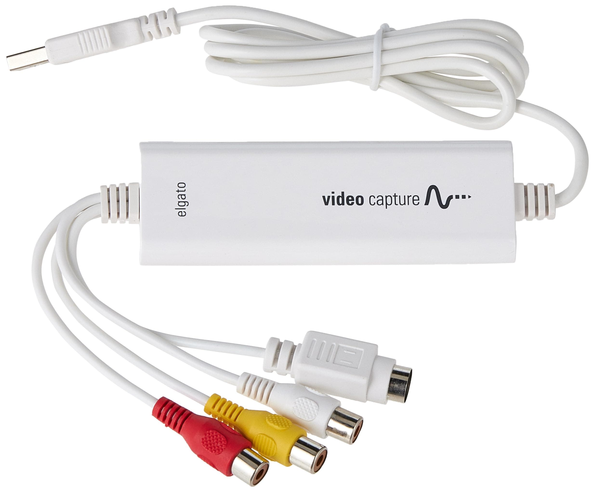 Elgato Video Capture – USB 2.0 Capture Card Device, Easy to Use, Convert Analog to Digital, with VHS VCR TV to DVD Adapter, for Mac, Windows or iPad