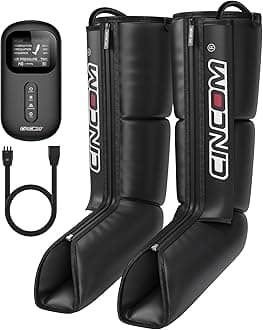 Leg Massager for Circulation and Pain Relief, Air Compression Boots Helpful for Relaxation, Swelling and Edema Athletes Recovery