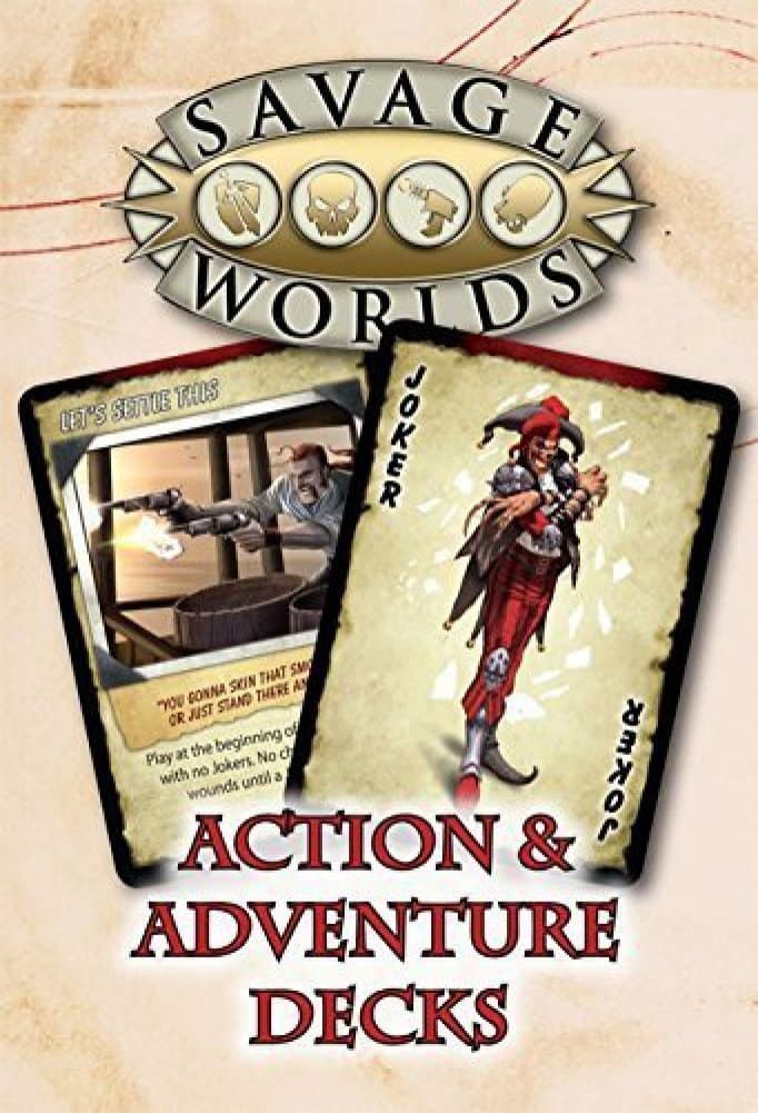 Studio 2 Publishing Savage Worlds RPG, Action and Adventure Decks