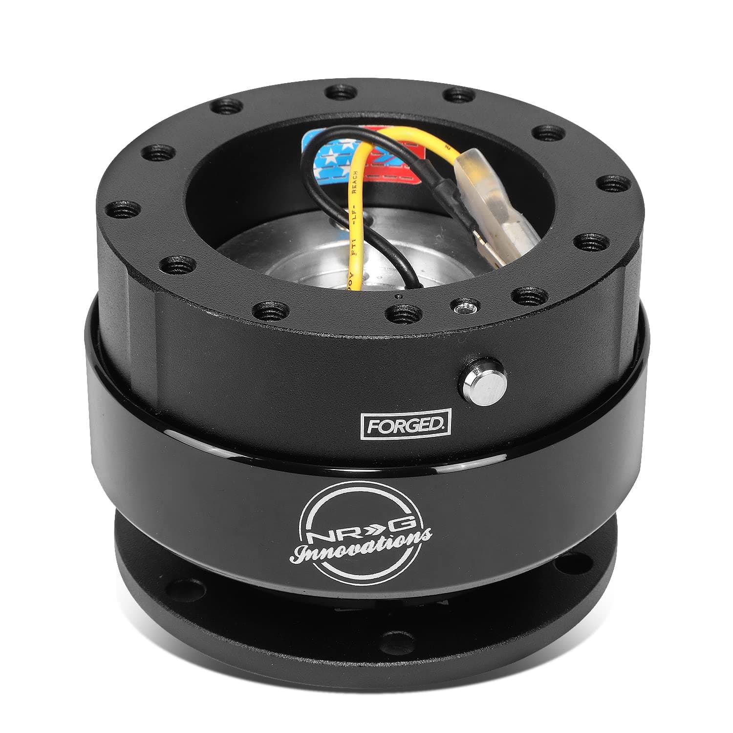 - Race Steering Wheel Quick Release (Black Body/Black Ring), gen 2.0, NRG-SRK-200BK