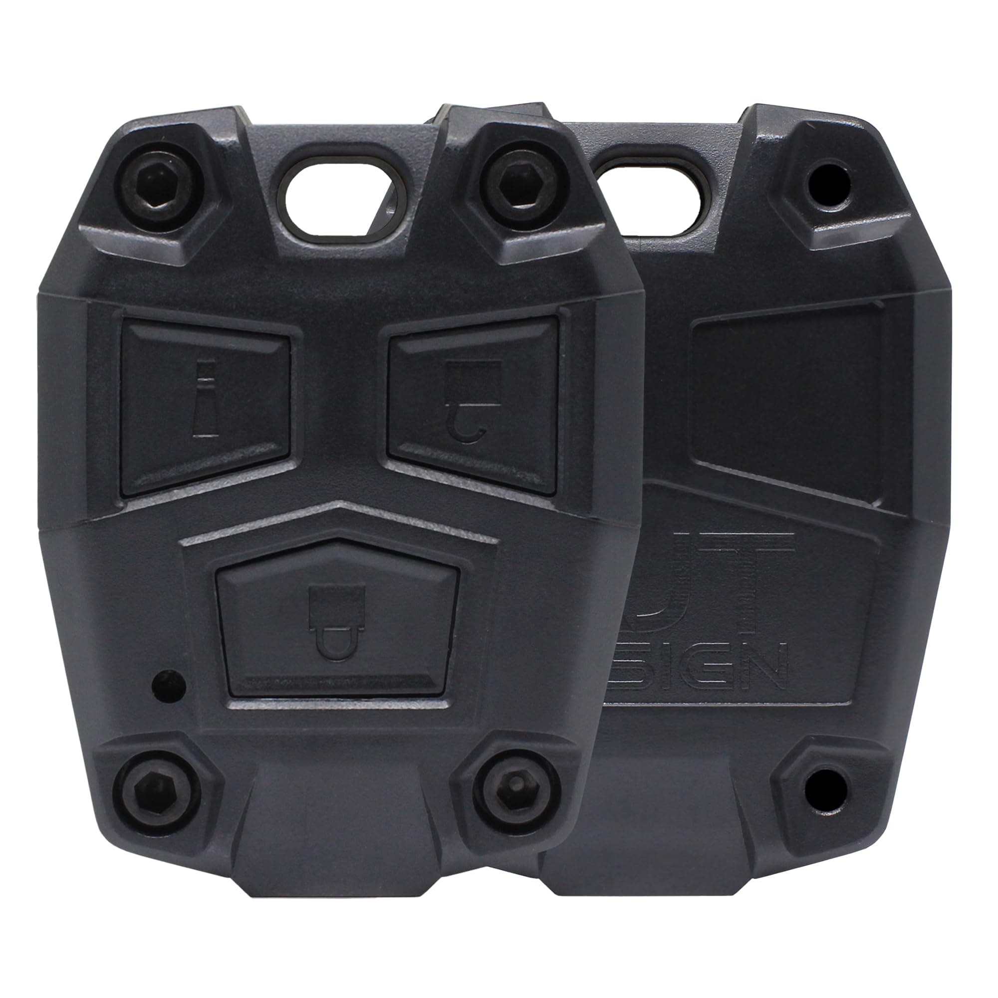 AJT Design ABS Plastic Keyfob Case for FJ Cruiser (2008-2014) | Key Fob Replacement Shell Only (No Electronics) | FJ Cruiser Accessories - Made in USA | Black