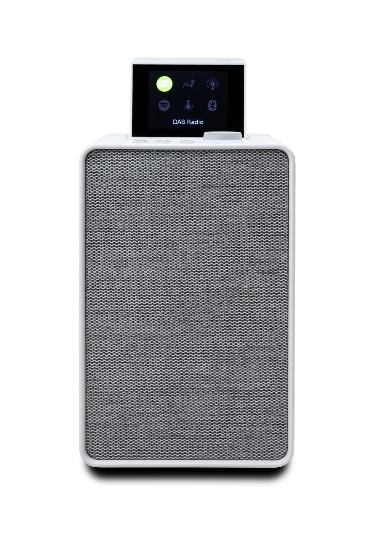 Pure Evoke Spot DAB+/FM/Internet Radio Wi-Fi Bluetooth Compact Hi-Fi System, Cotton White, 476399