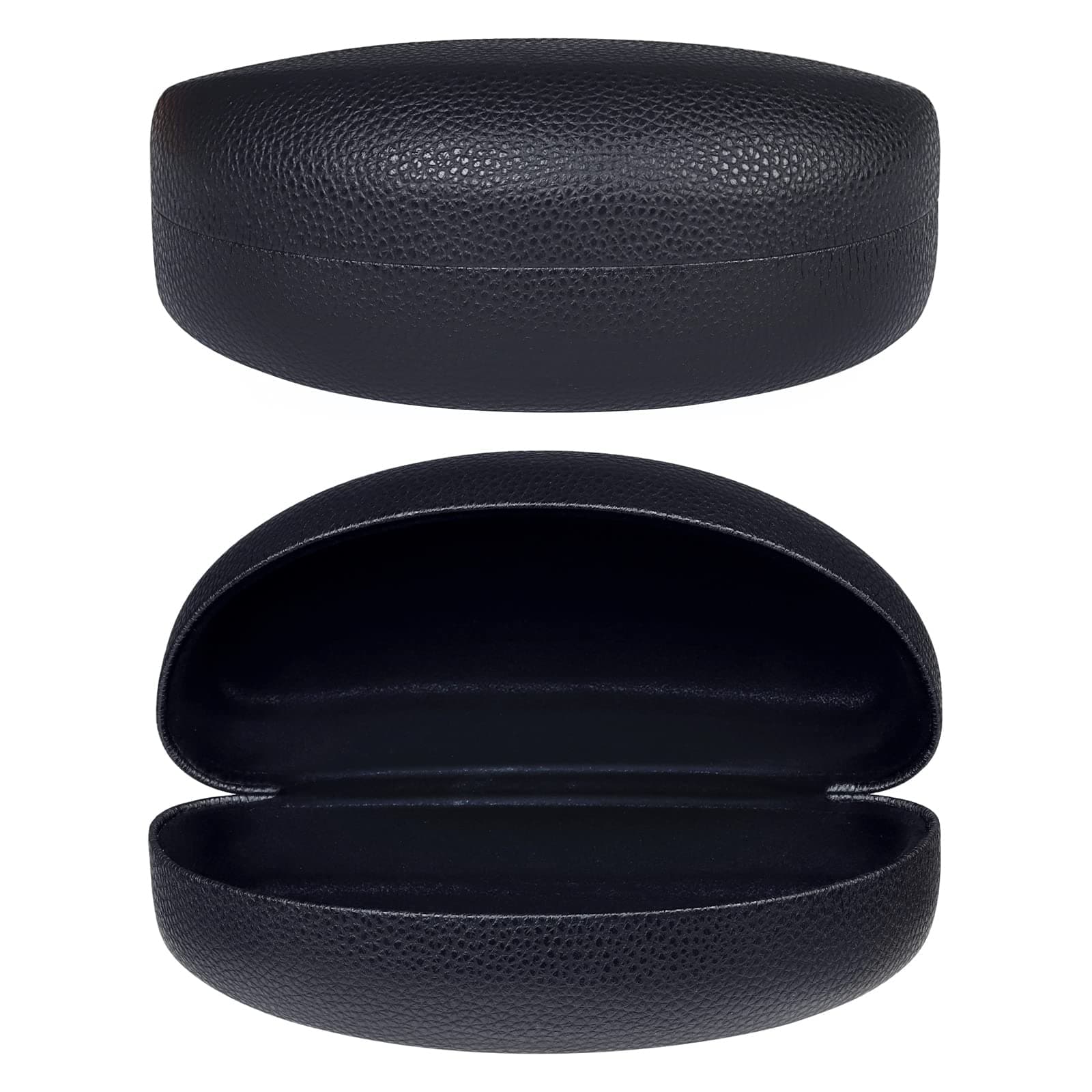 Hard Shell Sunglasses Case,PU Leather Classic Large Glasses Case for Women Men Lady