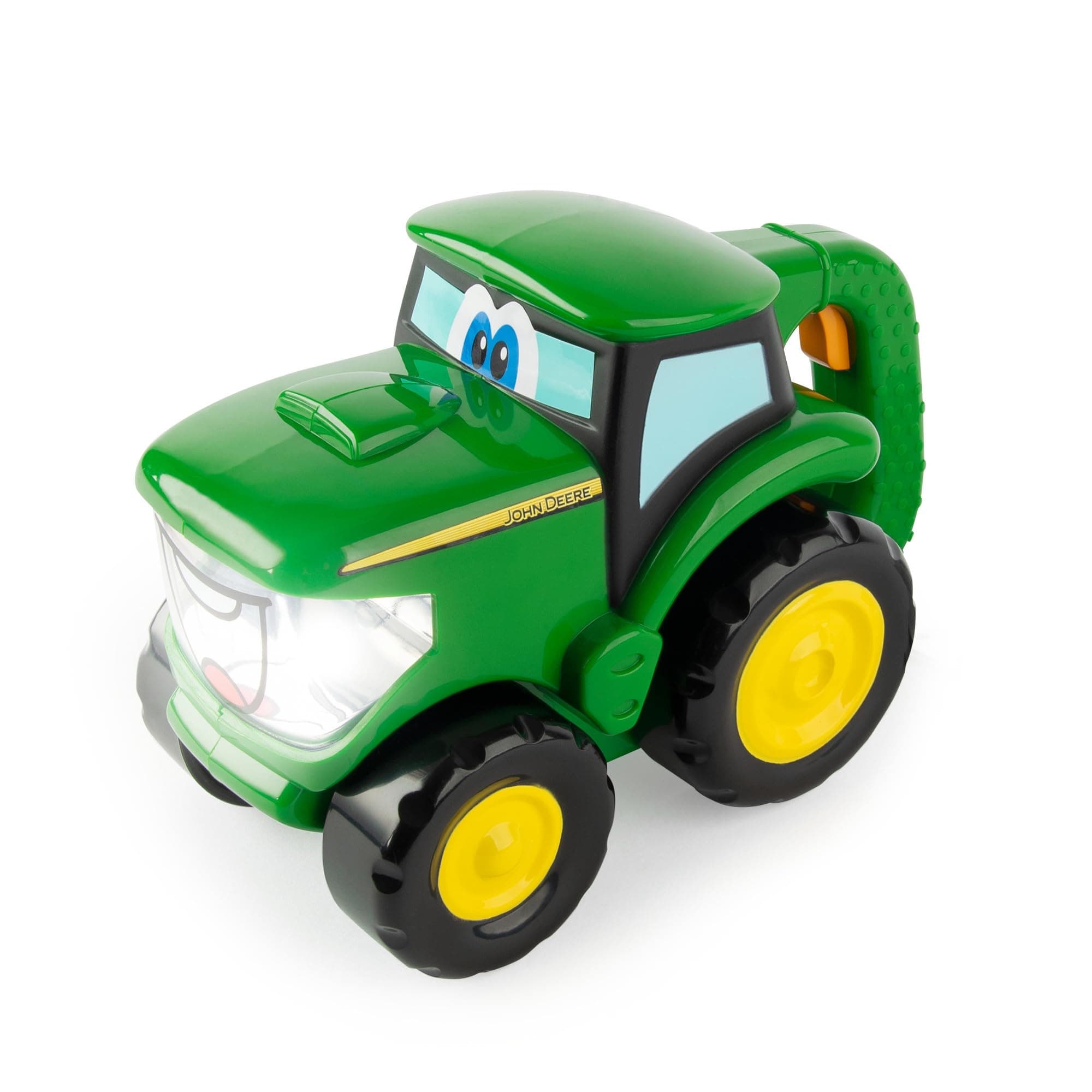 TOMY John Deere Johnny Tractor Toy Flashlight - 2-in-1 Kids Flashlight and Toy Tractor with Free Rolling Wheels - Officially Licensed John Deere Toys- Ages 18 Months and Up