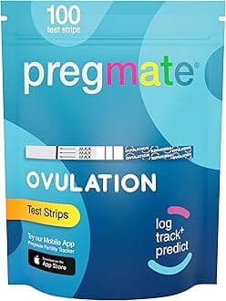 PREGMATE 100 Ovulation LH Test Strips One Step Urine Test Strip Combo Predictor Pregnancy Kit Pack (100 LH) by PREGMATE