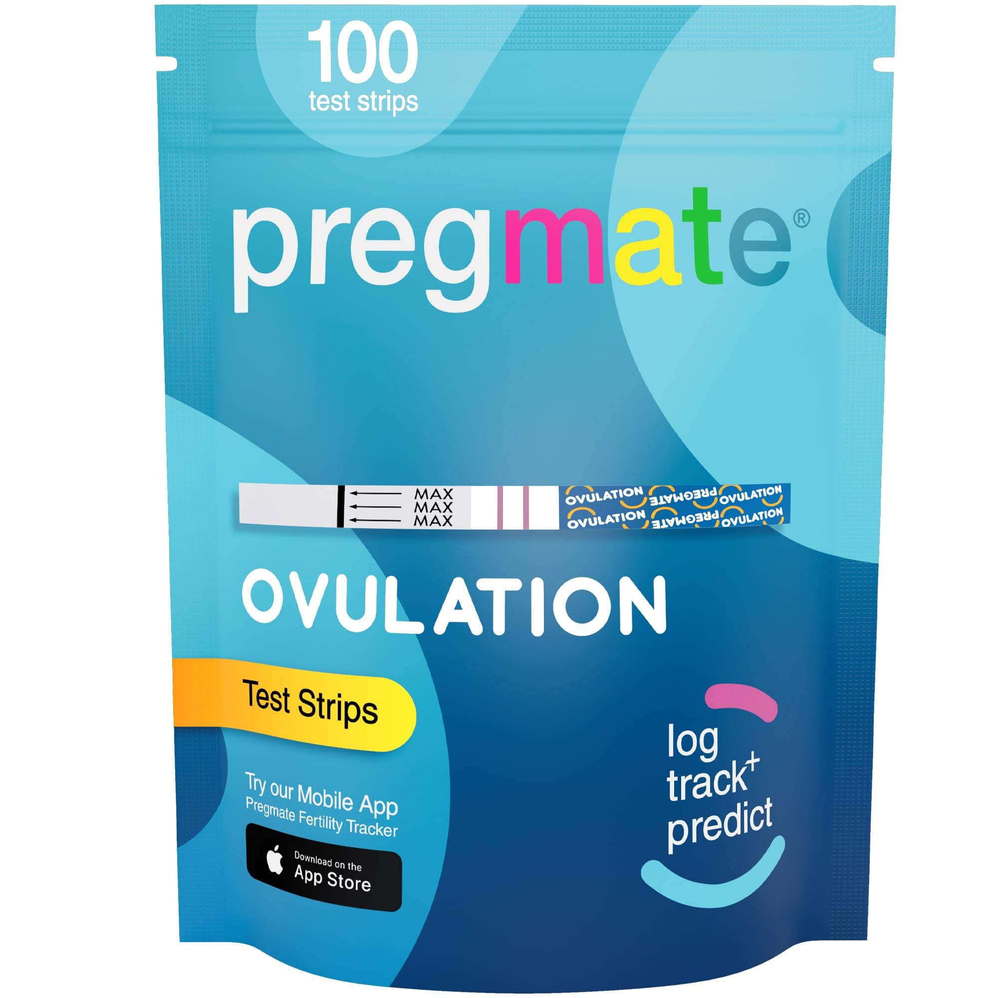 PREGMATE 100 Ovulation LH Test Strips One Step Urine Test Strip Combo Predictor Pregnancy Kit Pack (100 LH)