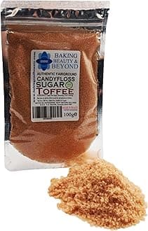 Baking Beauty and Beyond Premium Candy Floss Sugar 100g - Toffee Flavour