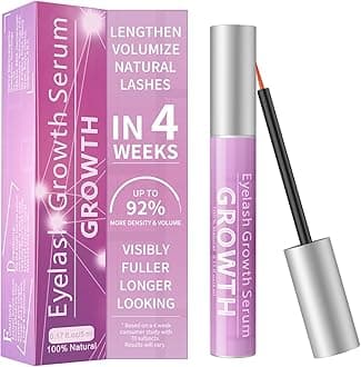 Eyelash Growth Serum Volumizing Lash Serum For Eyelash Growth Longer & Thicker Lash Enhancing serum With Natural Formula Vegan & Cruelty-Free (5mL)