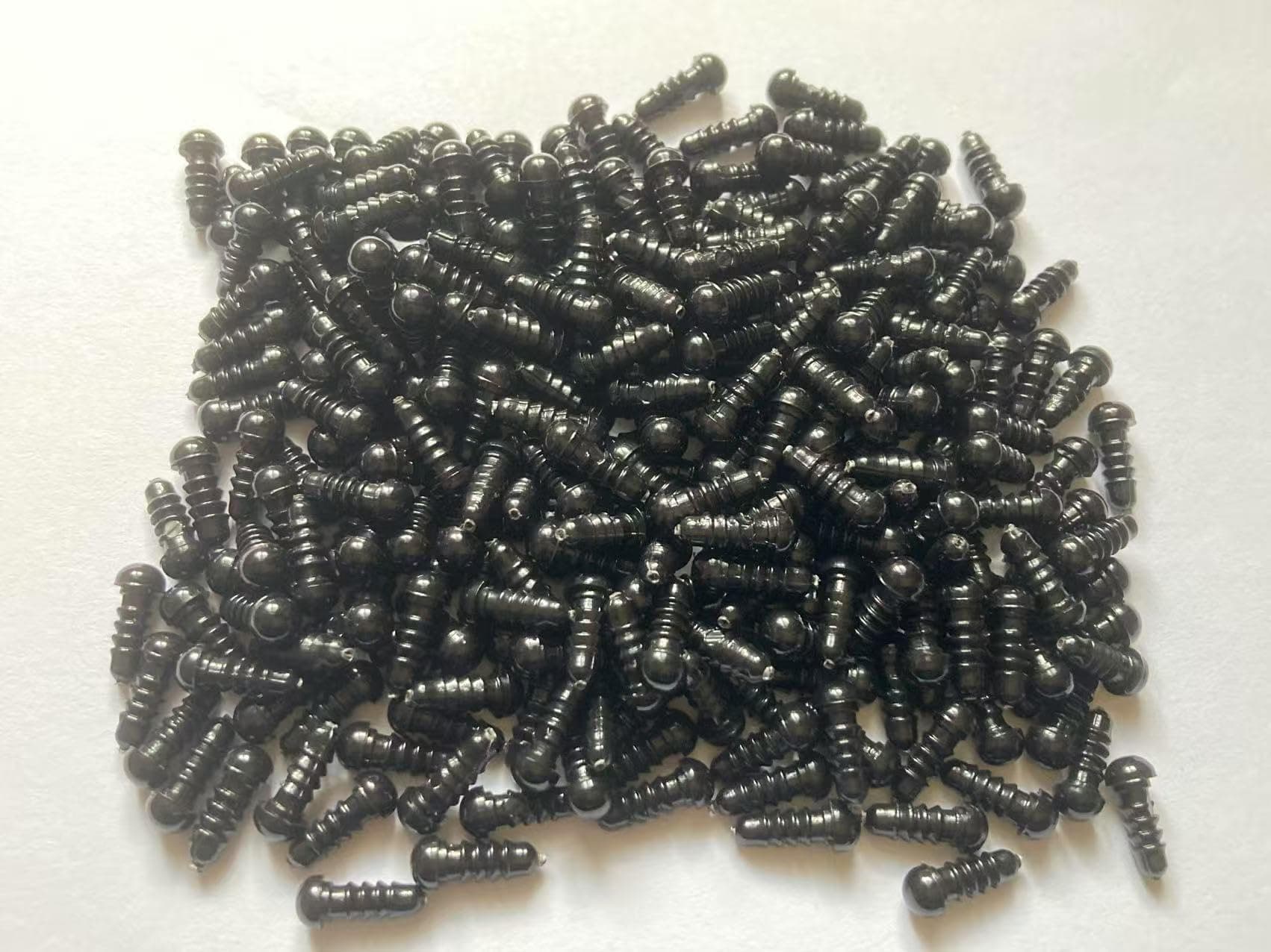 400pcs 4.5mm Small Safety Eyes for Crocheting Black Plastic Doll Eyes with Washers for DIY Crochet Animals