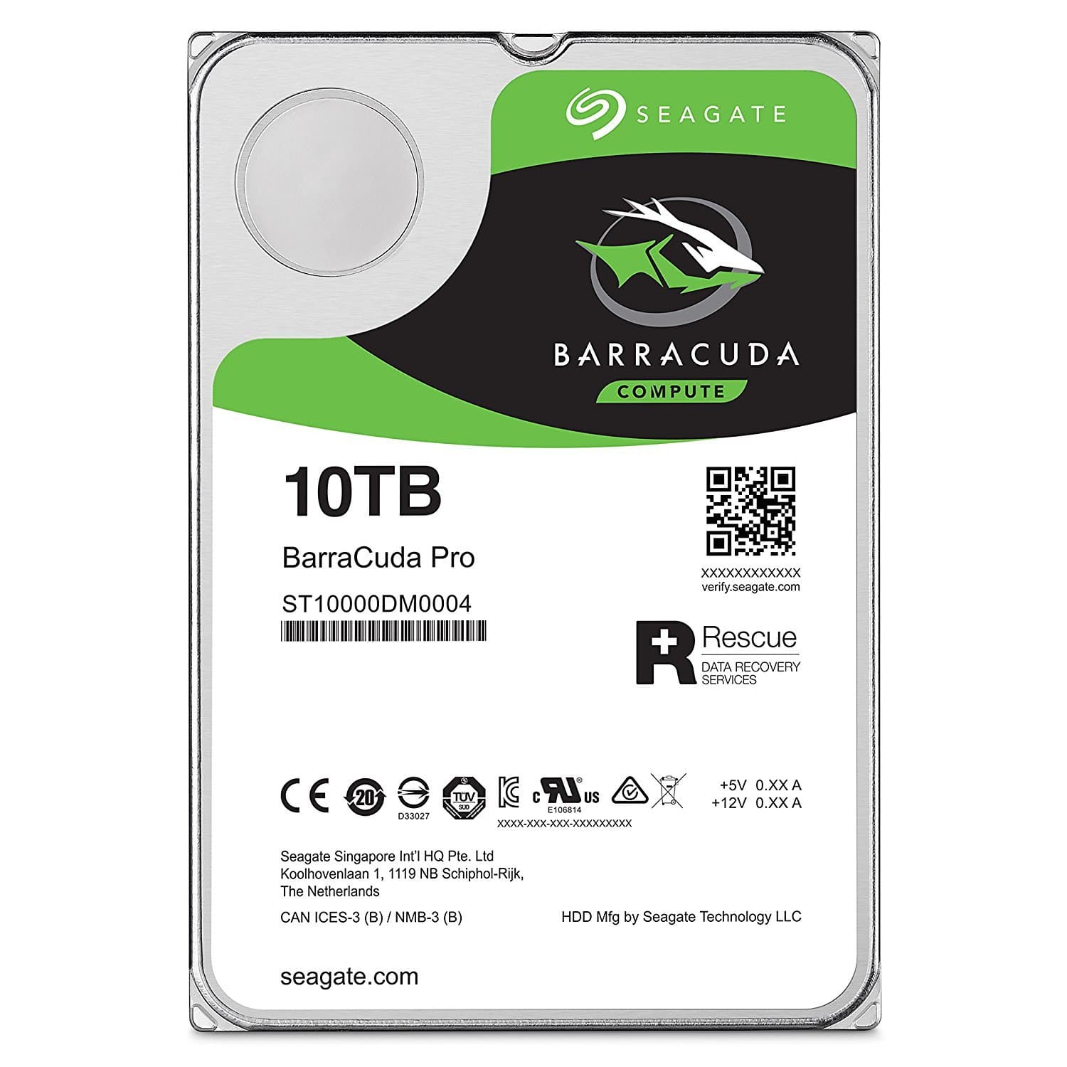 HDD Internal 10 TB BarraCuda Pro SATA 3.5 Computer Hard Disk Drive - Silver