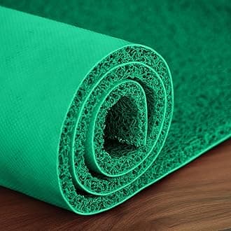 Lifekrafts Cushion Noodle Floor Mat for Entryways| Dirt/Mud Trapper | 4ft x 4ft Green | Heavy Duty Waterproof Indoor/Outdoor Floor Mat for Entry, Entrance, High Traffic Areas, Easy to Clean