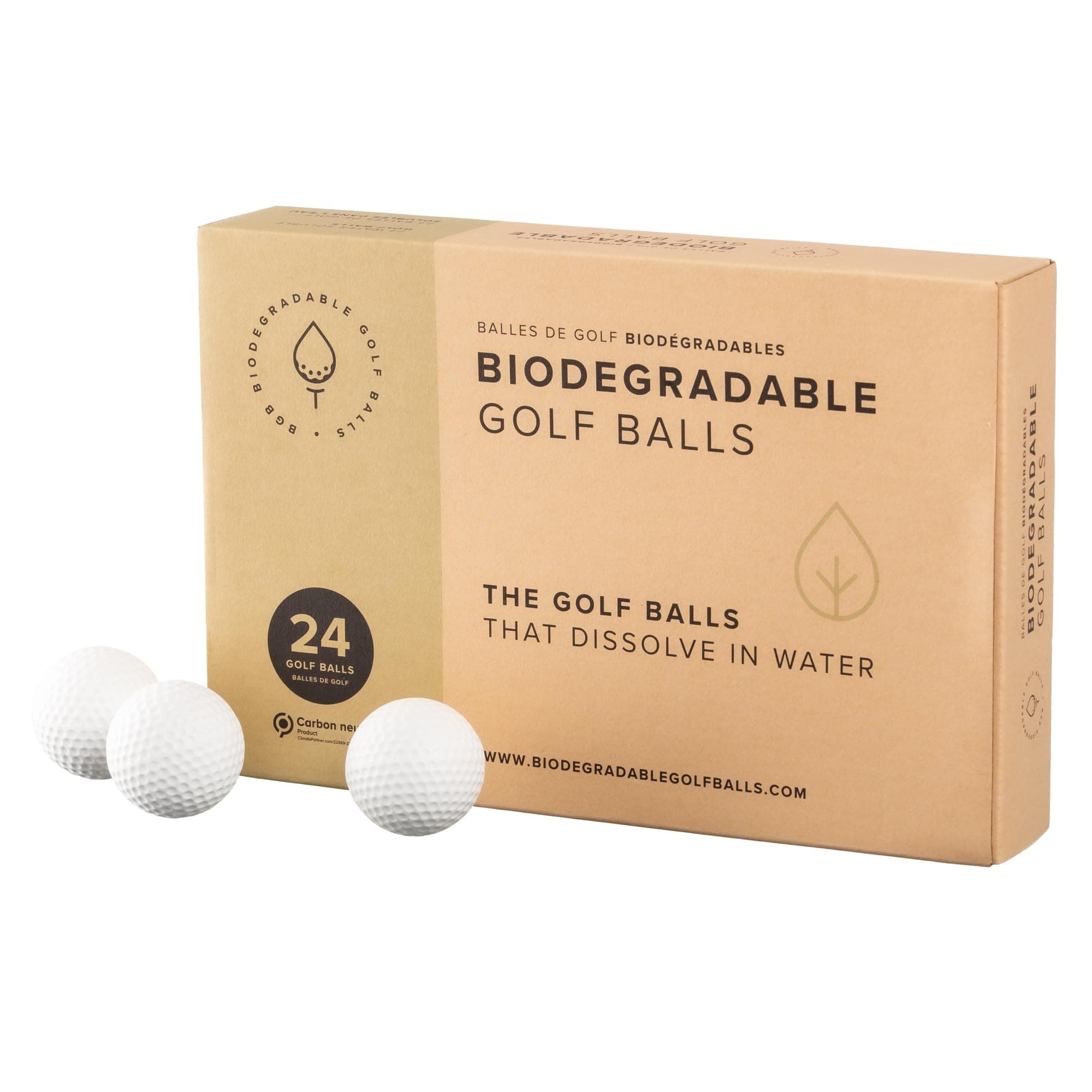Biodegradable Golf Balls BGB Water Dissolvable | Eco Friendly Golf Gift | Water Soluble | Perfect for Outdoor Practice | Dissolves in 2-4 Weeks