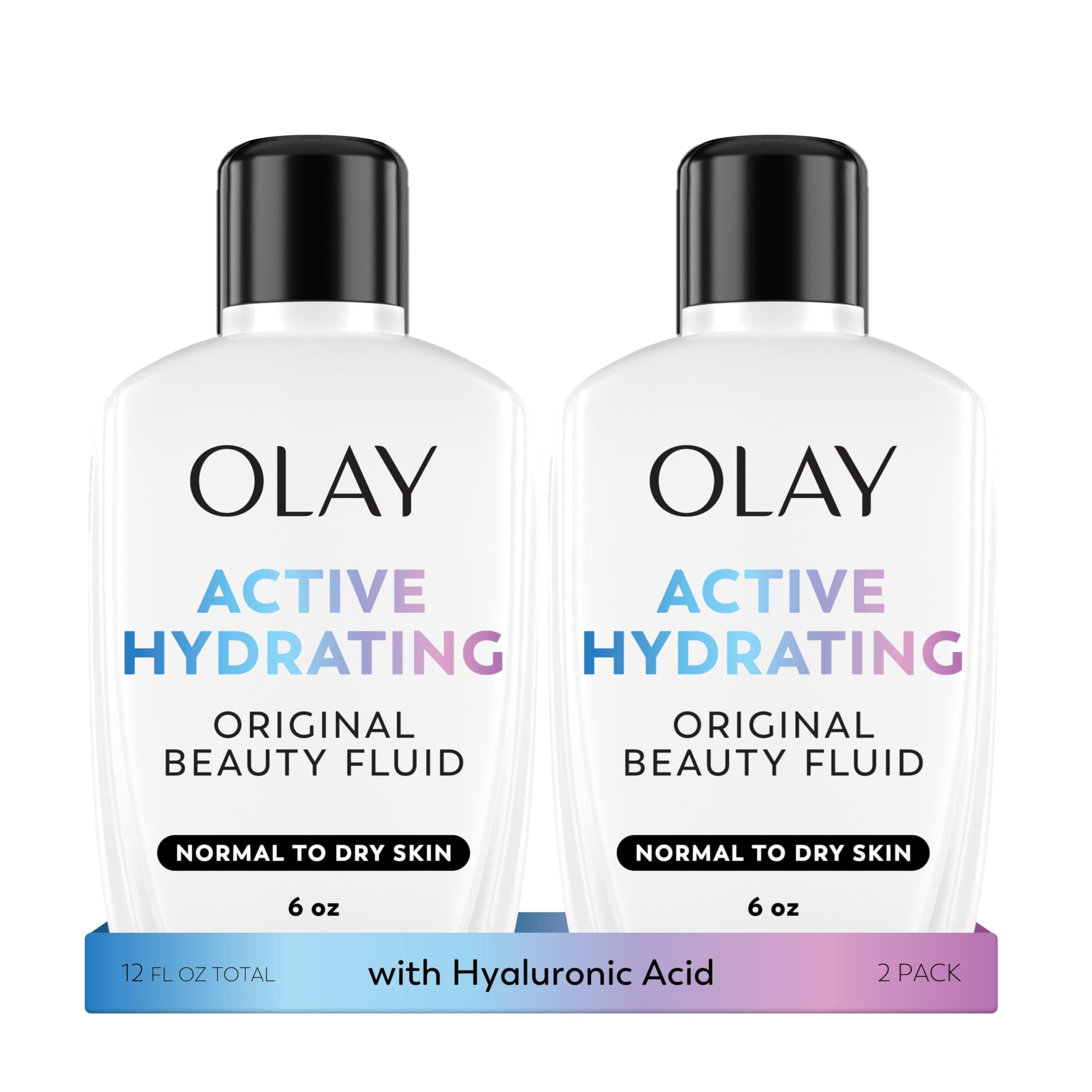 Face Moisturizer, Active Hydrating Beauty Moisturizing Lotion, 6 fl oz (Pack of 2)