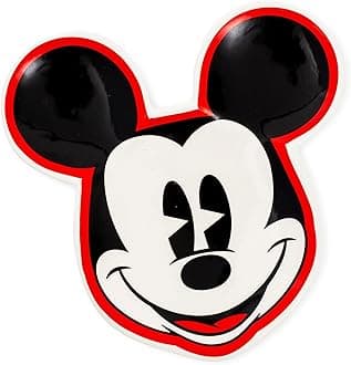 Silver Buffalo Disney Mickey Mouse Face Sculpted Ceramic Spoon Rest, 4.7” x 4.7”