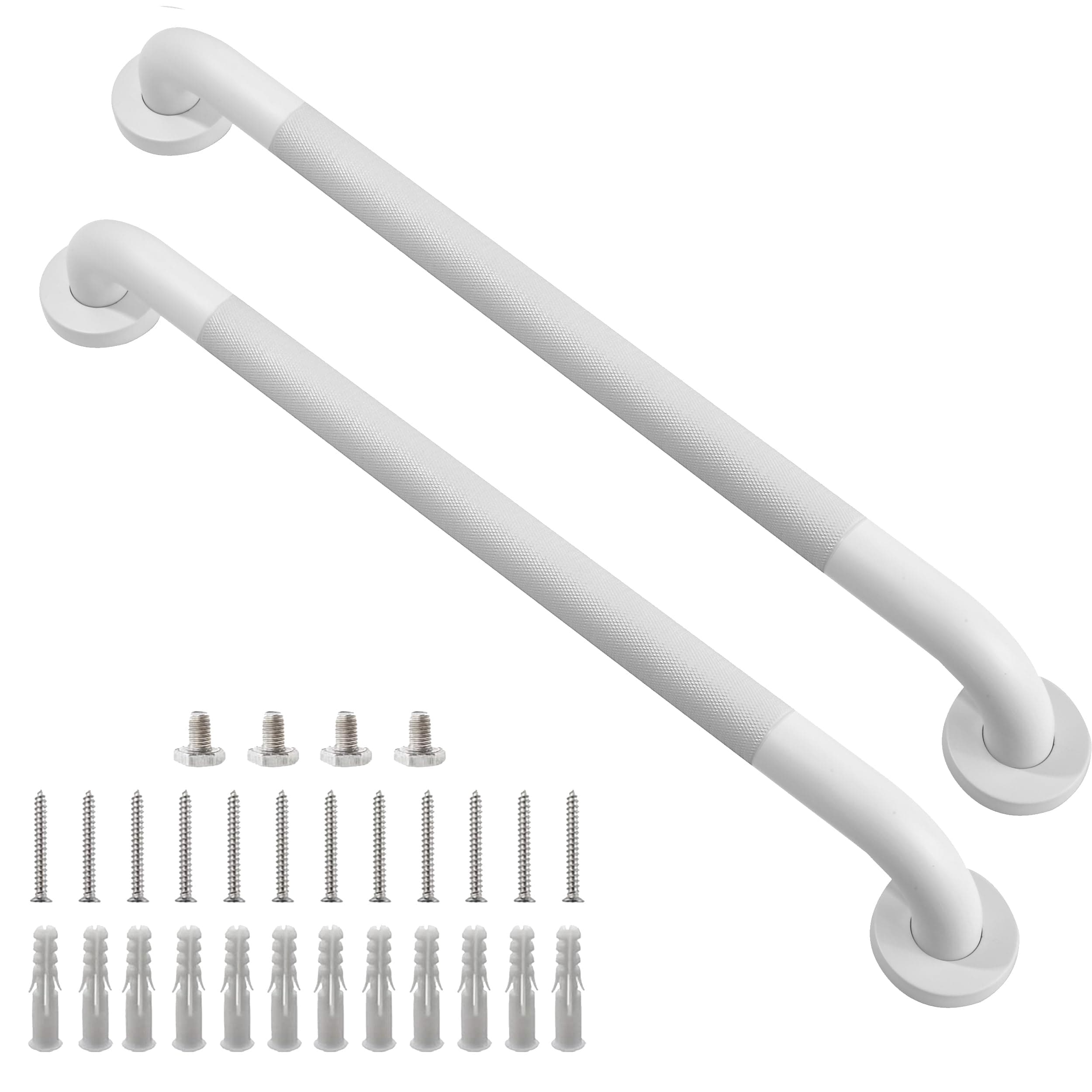 White Anti-Slip grab bars