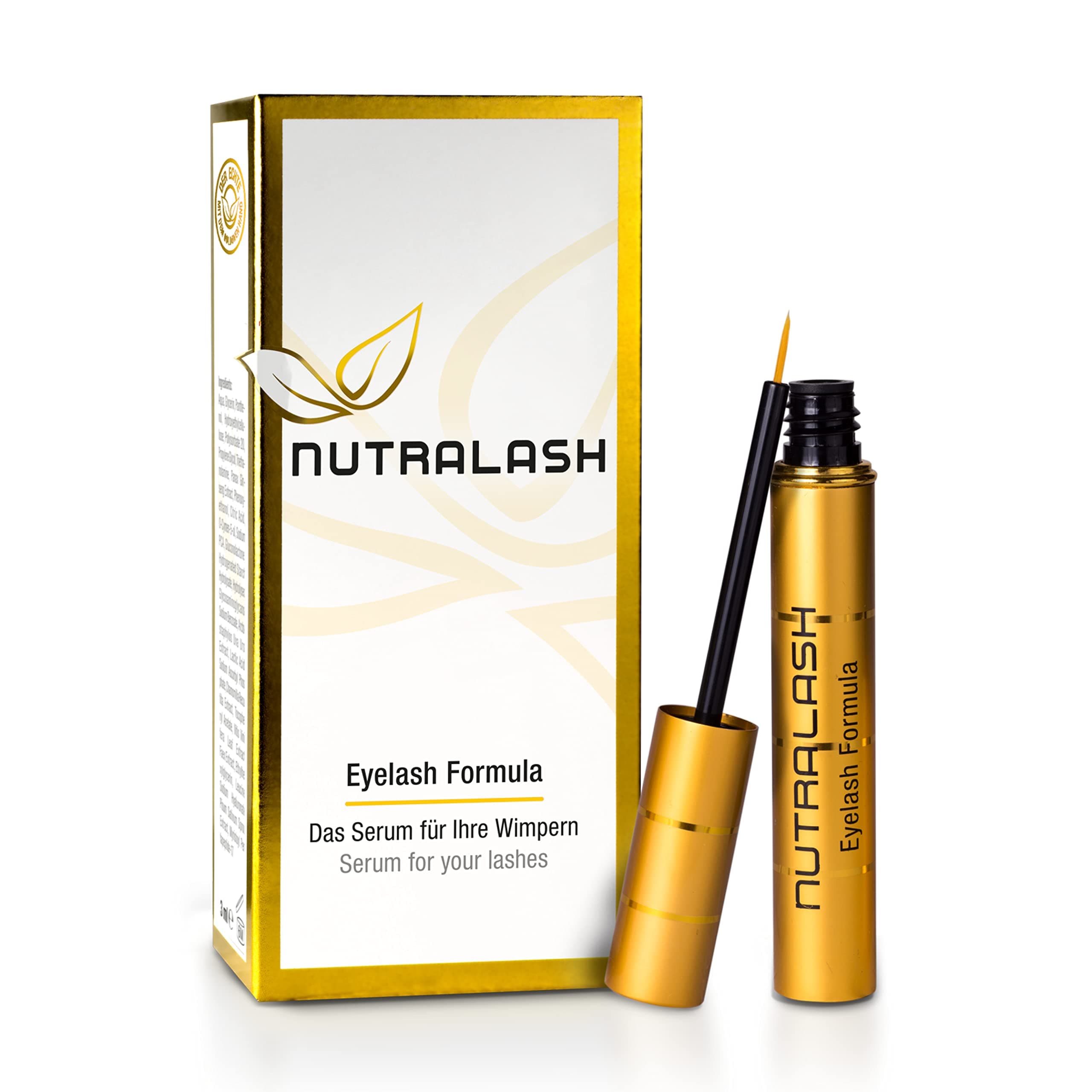 Nutralash Eyelash Formula - Eyelash Serum for Long Eyelashes in Just 6-8 Weeks I Lash Serum I Eyelash Serum Growth I Serum for Eyelash Growth / Eyelash Extension I Made in Germany I 3 ml