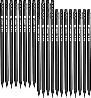 M&G Wood-Cased 2B Pencils, 24 Pack Pre-Sharpened Pencils with Top Erasers, Bulk Black Pencils for School Teacher Supplies, Writing, Drawing and Sketching