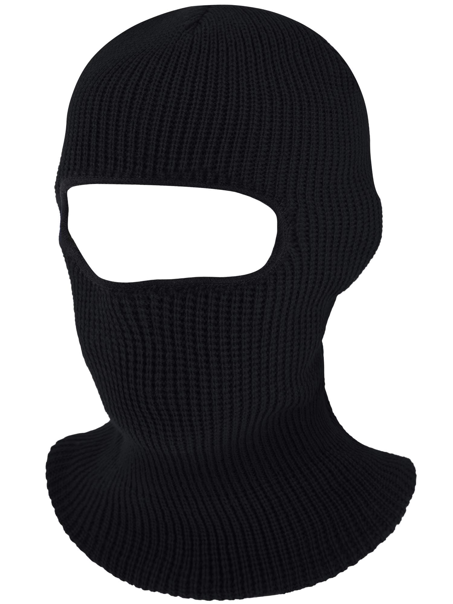 Geyoga Balaclava Face Mask Soft Breathable Multipurpose Windproof Balaclava 1 Hole Knitted Motorcycle Ski Mask for Adult Winter
