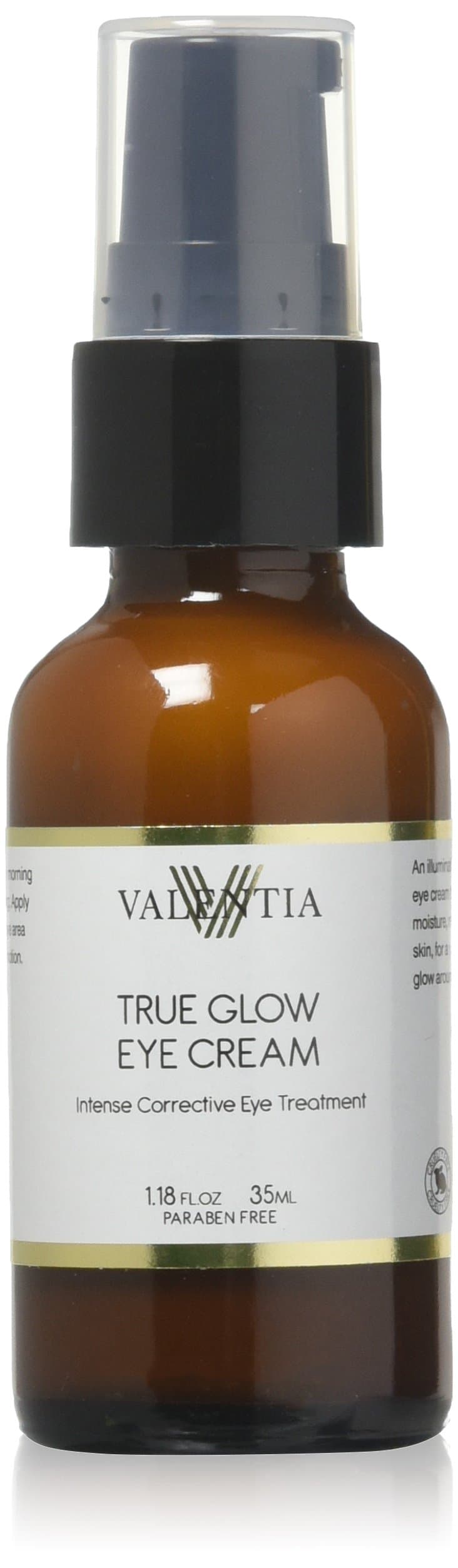 True Glow Eye Cream - Intense Dark Circles Corrector - Natural and Organic Ingredients - with Vitamin C, Astaxanthin, Arnica and Organic Rosehip Oil - 1.18 Oz
