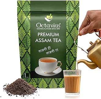 Octavius Premium Assam Tea - 1Kg (500 Cups) | Extra Strong | Black Tea | Kadak Chai Patti