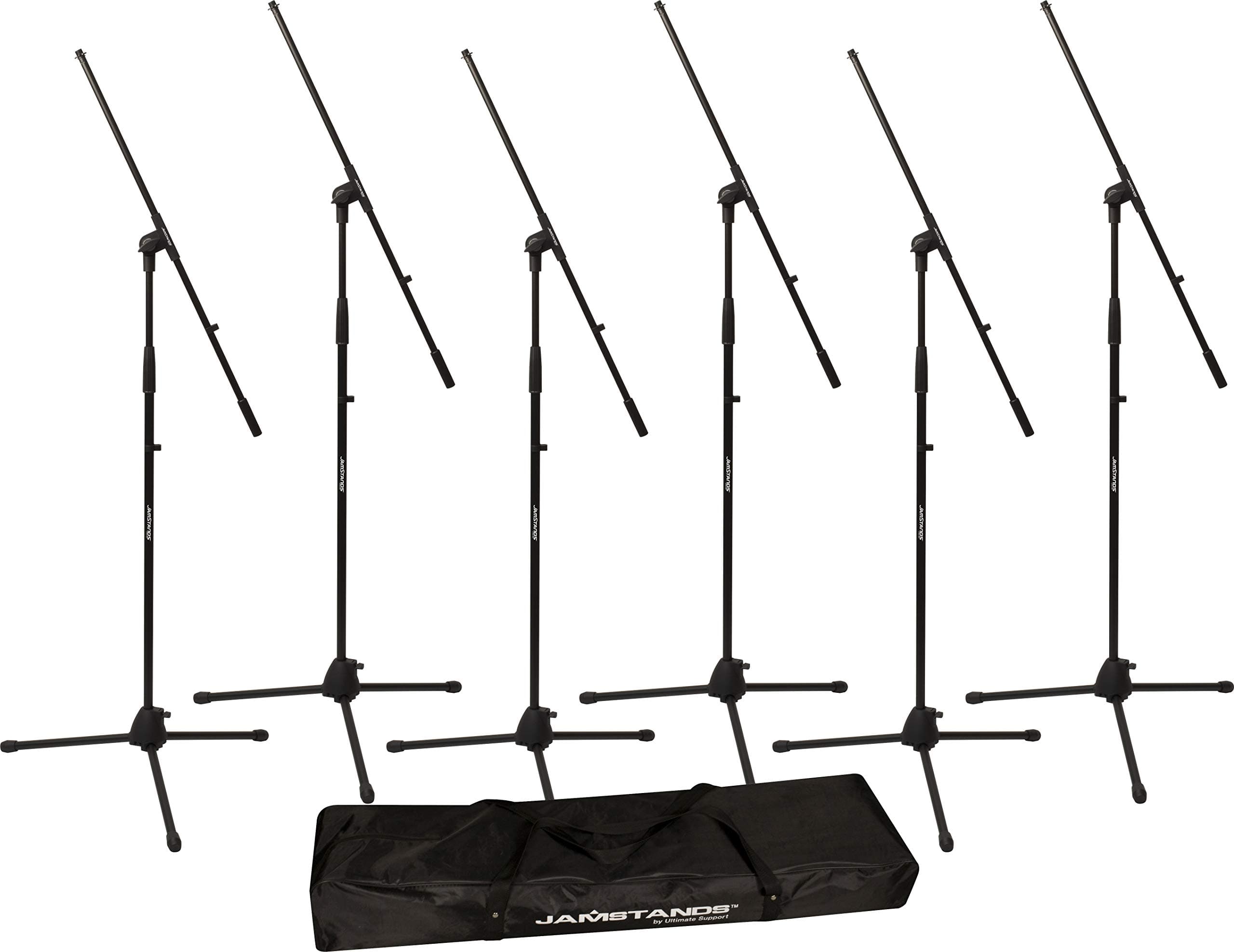 Ultimate SupportJS-MCFB6PK JamStands Series 6-Pack Tripod Mic Stand Bundle