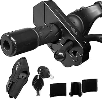 Motorcycle Lock A Grip/Throttle/Brake/Handlebar Lock to Secure a Bike, Scooter, Moped or ATV in Under 5 Seconds (Black)