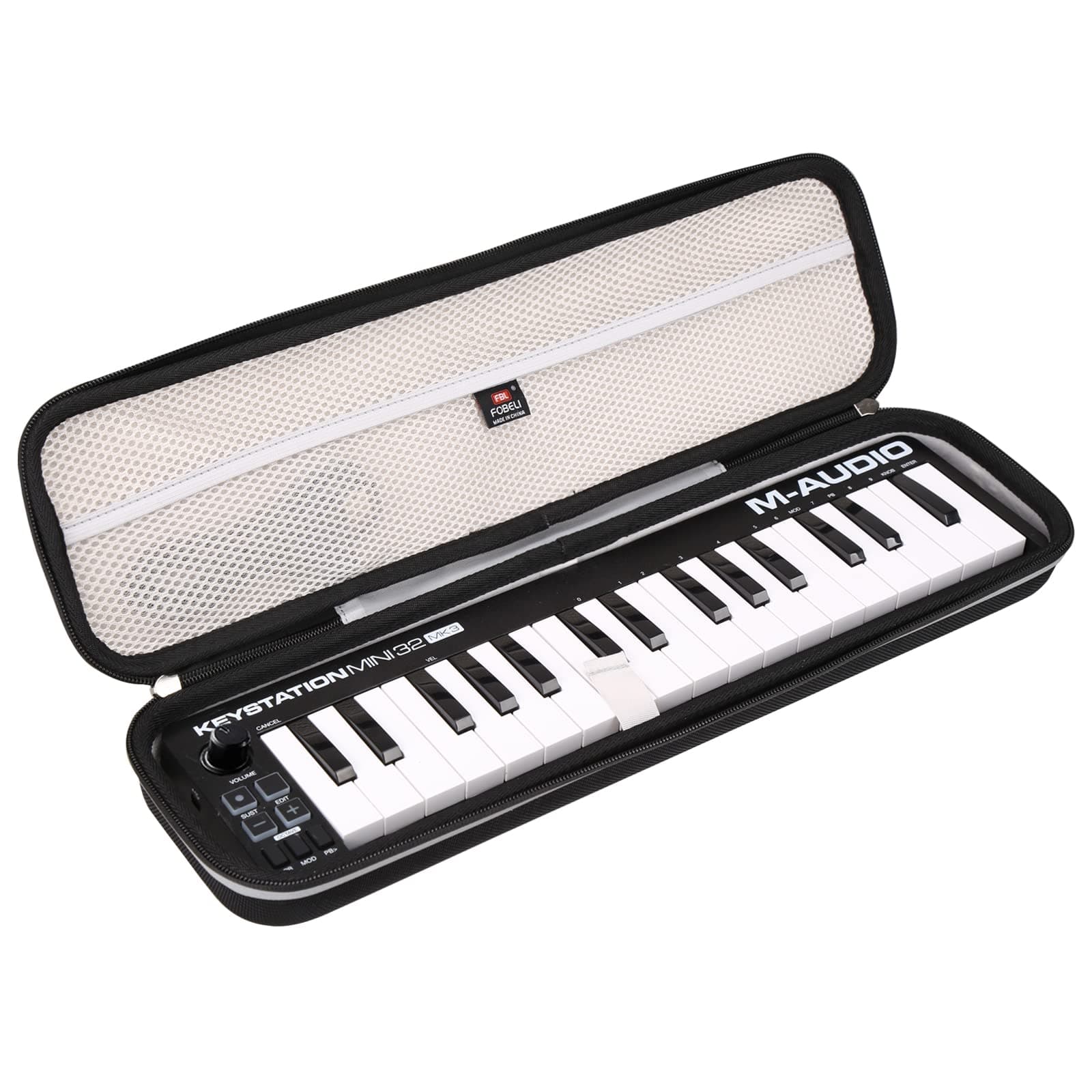 FBLFOBELI EVA Hard Storage Carrying Case for M-Audio/Donner N-32/KEYSTATION MK3 MINI 32-Key USB MIDI Keyboard Controller (Case Only)