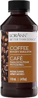 Lorann Oils Bakery Emulsions Natural and Artificial Flavor 4oz-Coffee, Other, Multicoloured, 6.82 x 6.82 x 13.43 cm