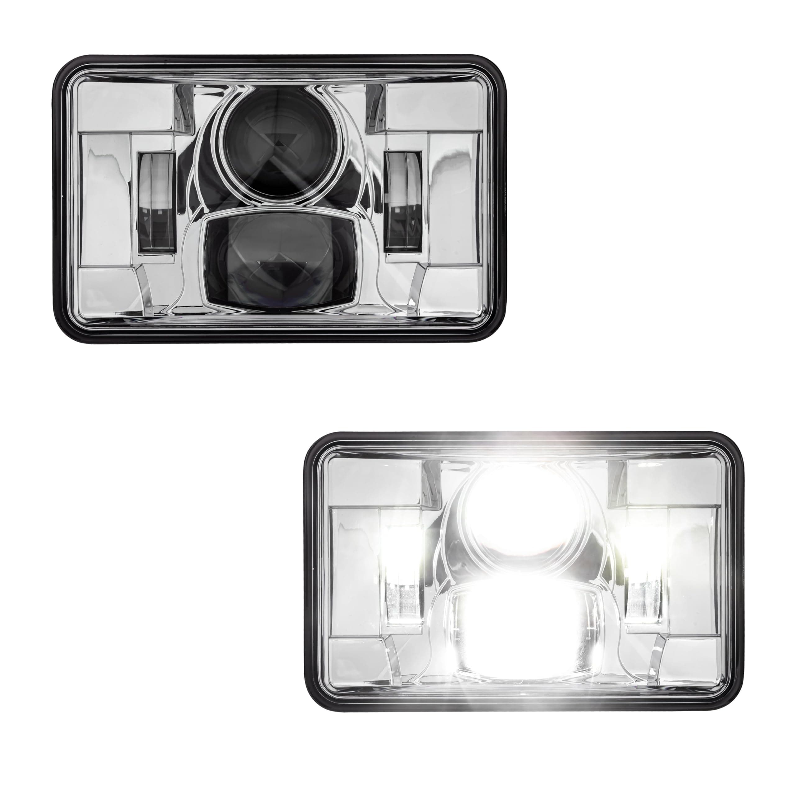 Eagle Lights 4600 Series 4 x 6 (100mm x 165mm) 2A1 Low Beam LED Headlights - Pair (H4651 H4652 H4656 H4666 H6545)