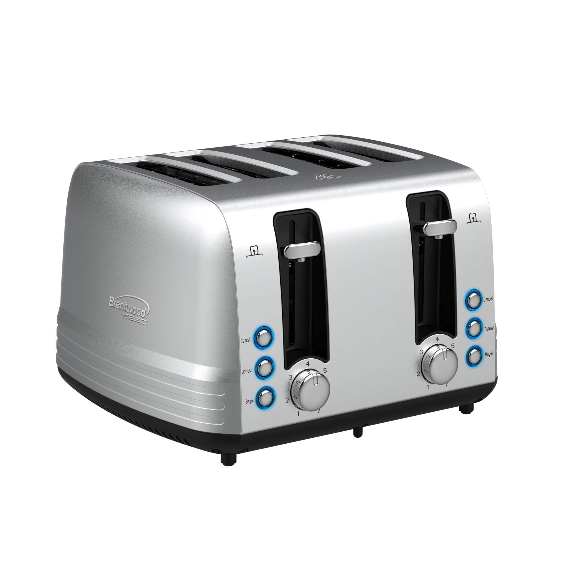 Select TS-447S 1,500-Watt Extra-Wide Stainless Steel 4-Slice Toaster