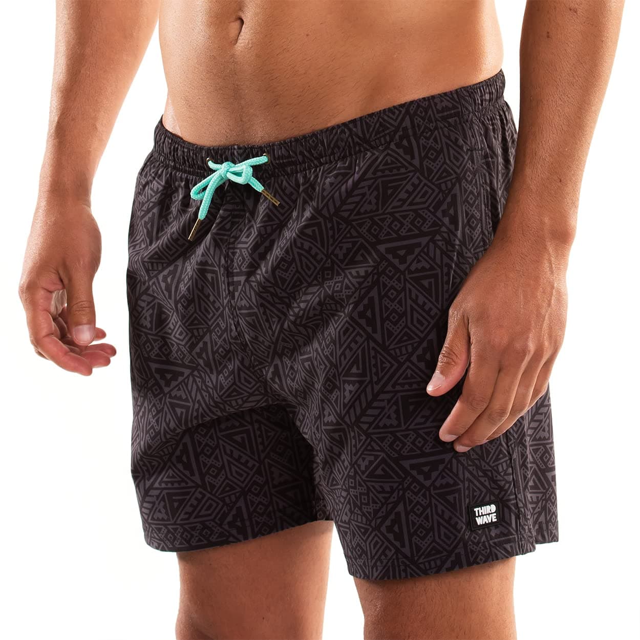 Third WavePremium Swim Trunks - Men's 5 Inch Inseam Quick Dry Swim Shorts for Beach and Swimming