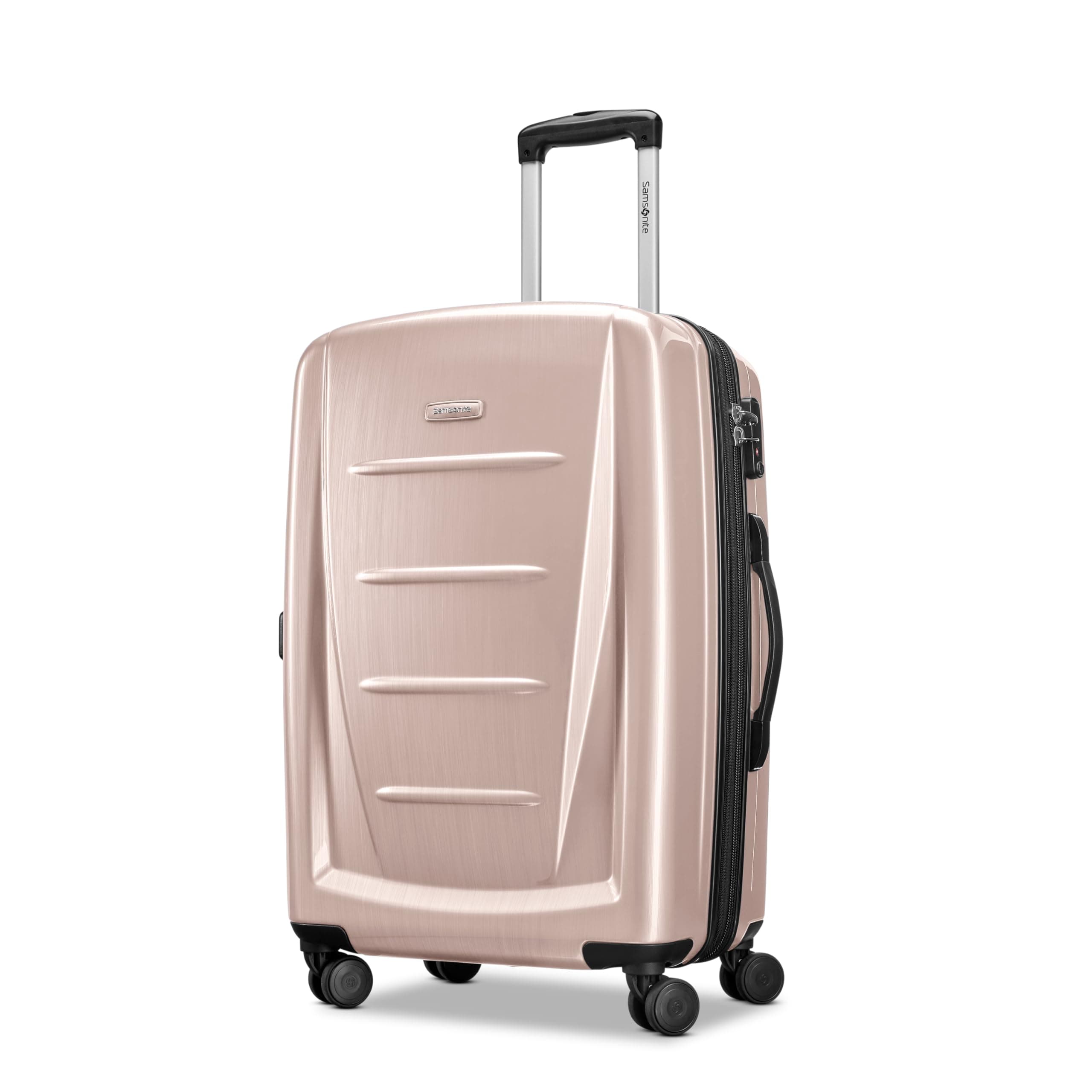 Samsonite Winfield 2 Hardside Expandable Luggage with Spinner Wheels, Artic Pink, Checked-Medium 24-Inch