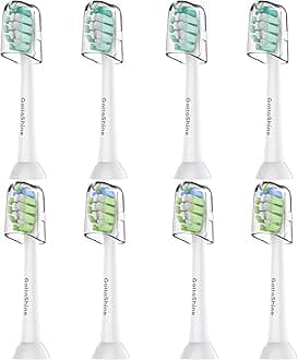 Replacement Toothbrush Heads for Philips Sonicare Click-on Electric Brushhead White 8 Pack