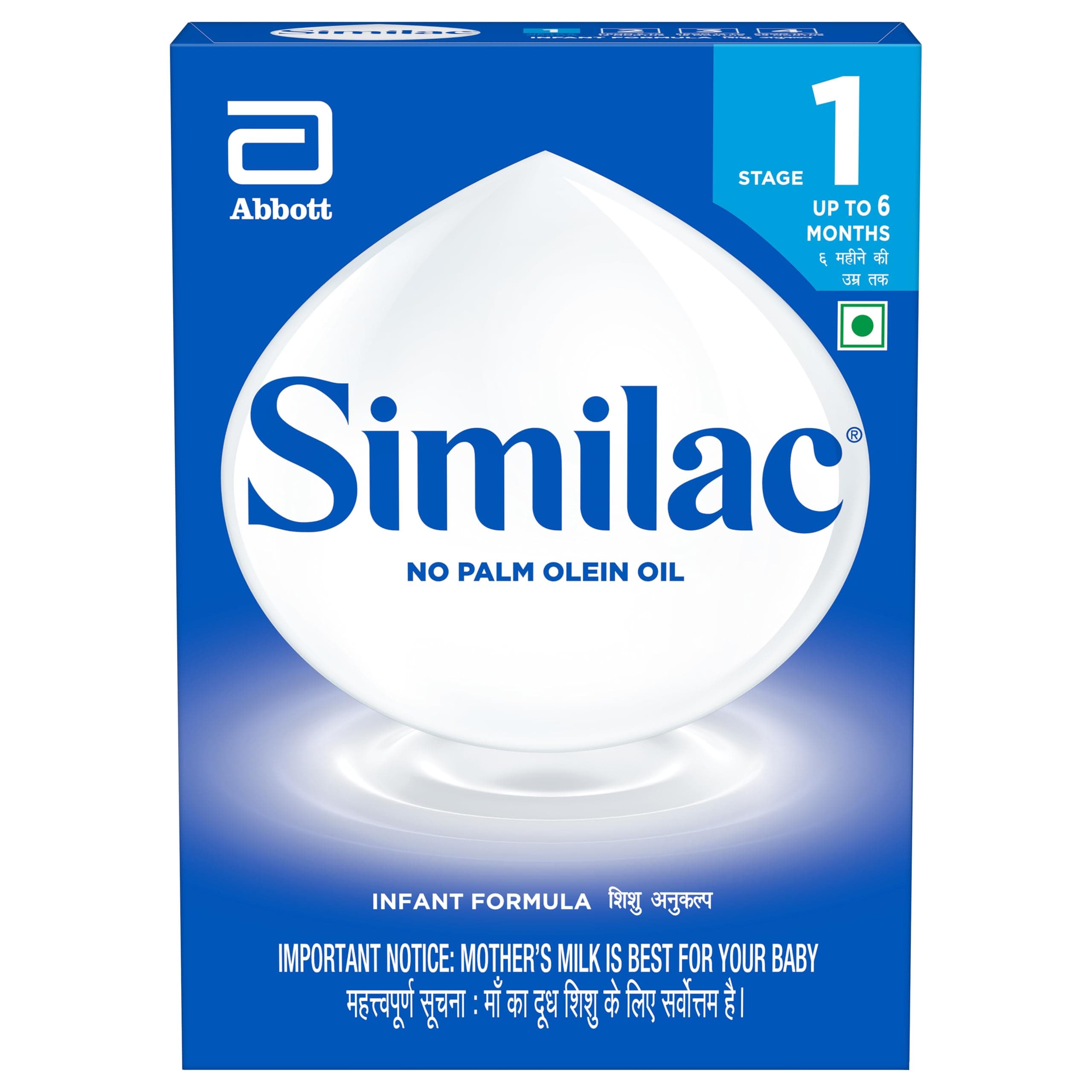 Similac Infant Formula Stage 1, Up To 6 Months, 400G Box, No Palm Olein Oil, Immune System And Bone Development Powder