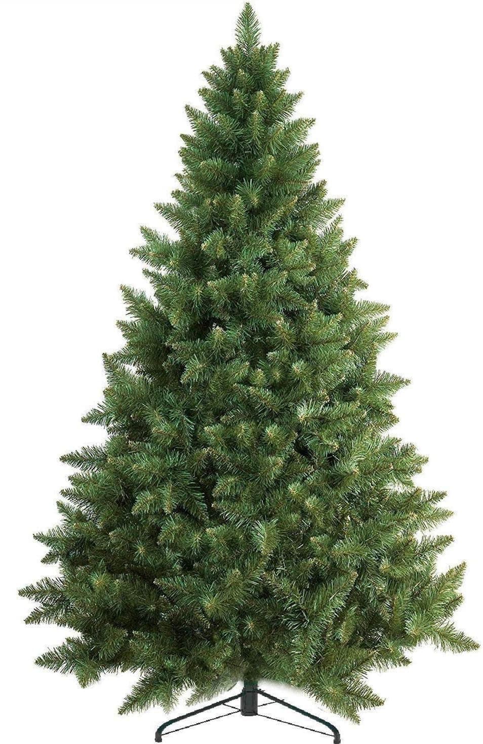 BPA® PVC Artificial Christmas Tree, 6ft Premium Spruce Artificial Holiday Tree for Holiday Home, Office, Party Decoration, Indoor Outdoor Decoration, Foldable Metal Stand