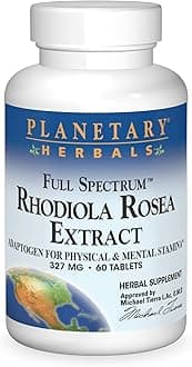 Planetary Herbals Rhodiola Rosea Extract Full Spectrum - 327mg, 60 Tablet