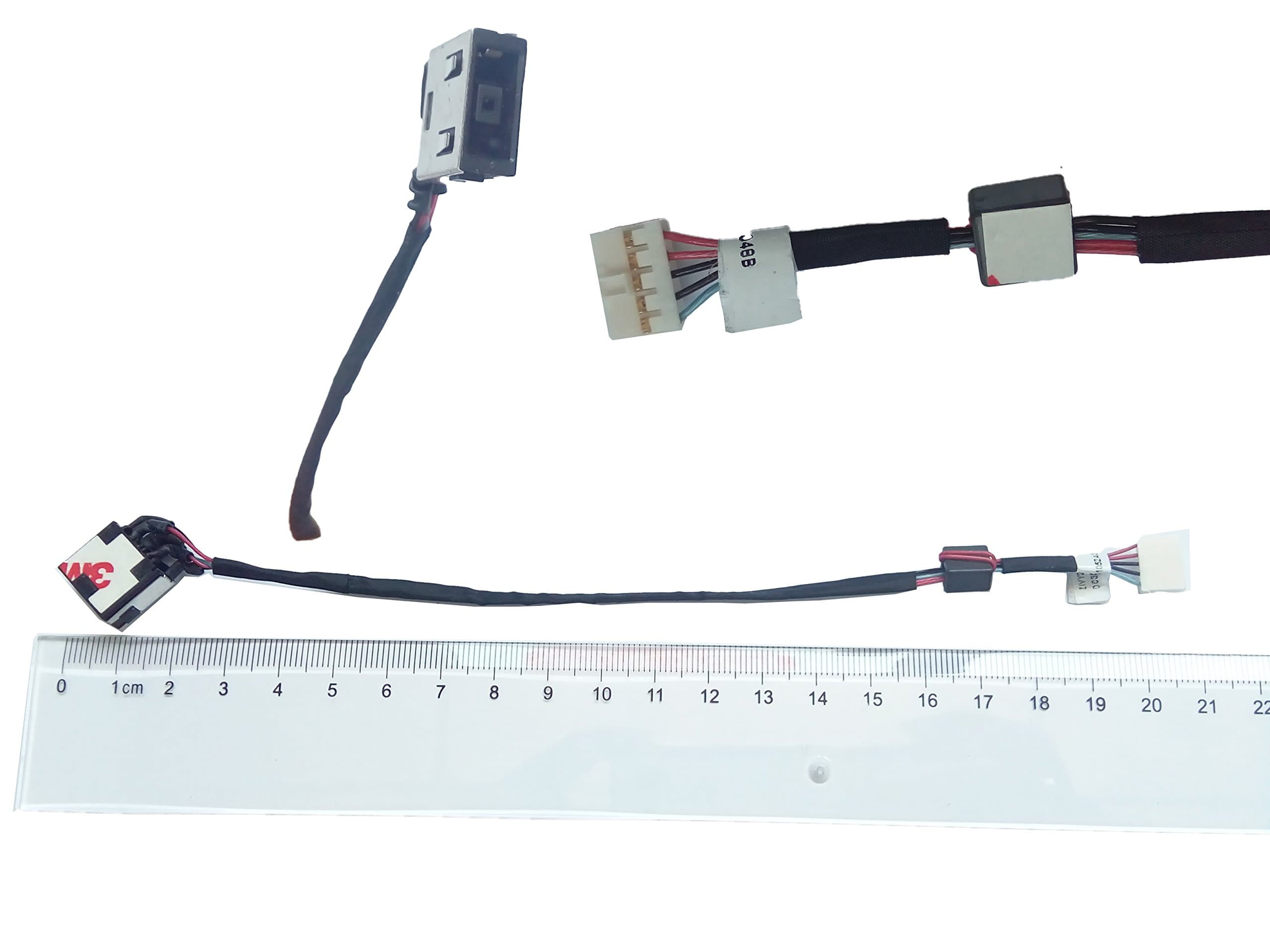 DC-in Jack for Ideapad Y50-70 Touch 20349 5944 Series DC30100R900, DC Power Jack Harness Port Connector Socket with Wire Cable.