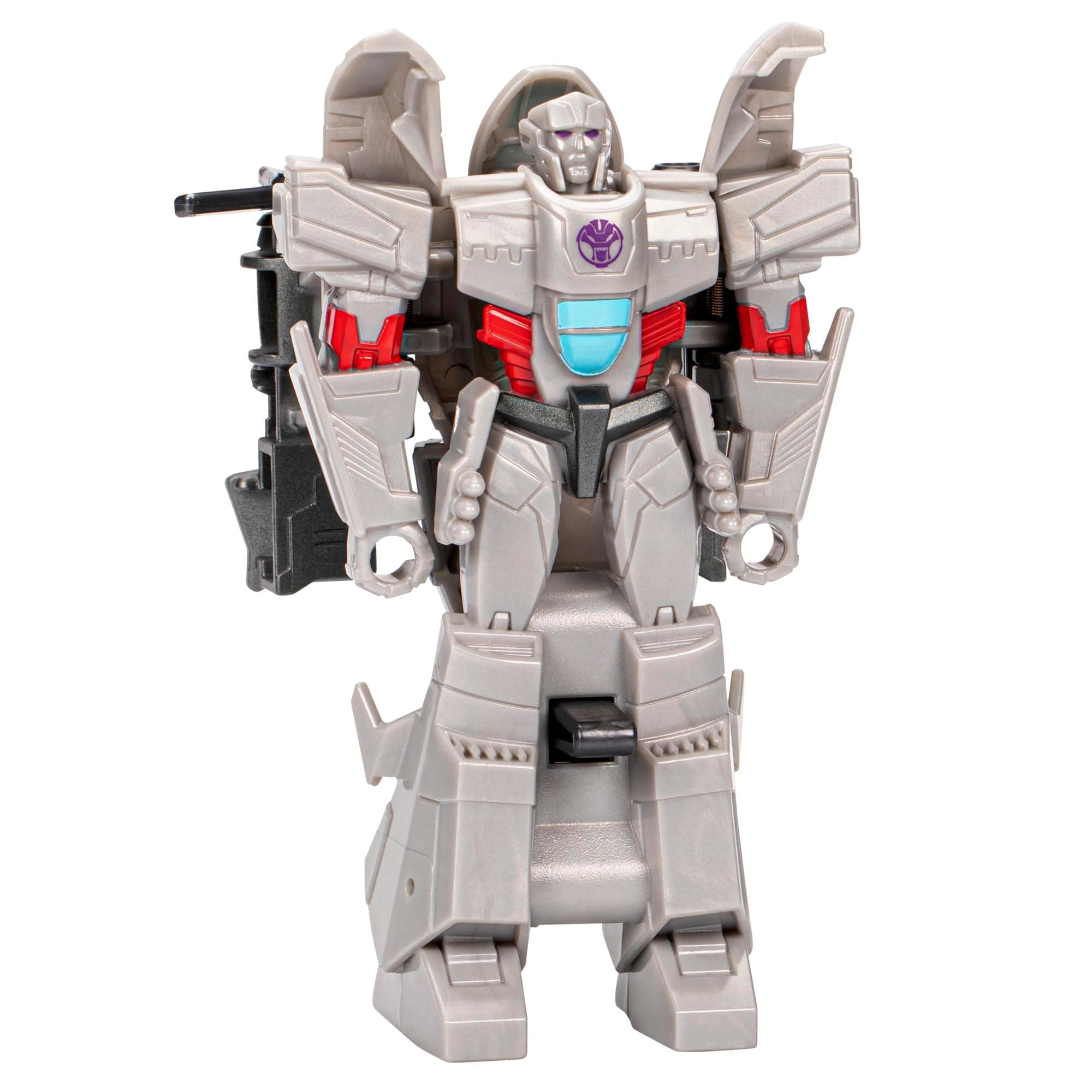 Transformers Toys EarthSpark 1-Step Flip Changer Megatron, 10-cm Action Figure, Robot Toys for Ages 6 and Up