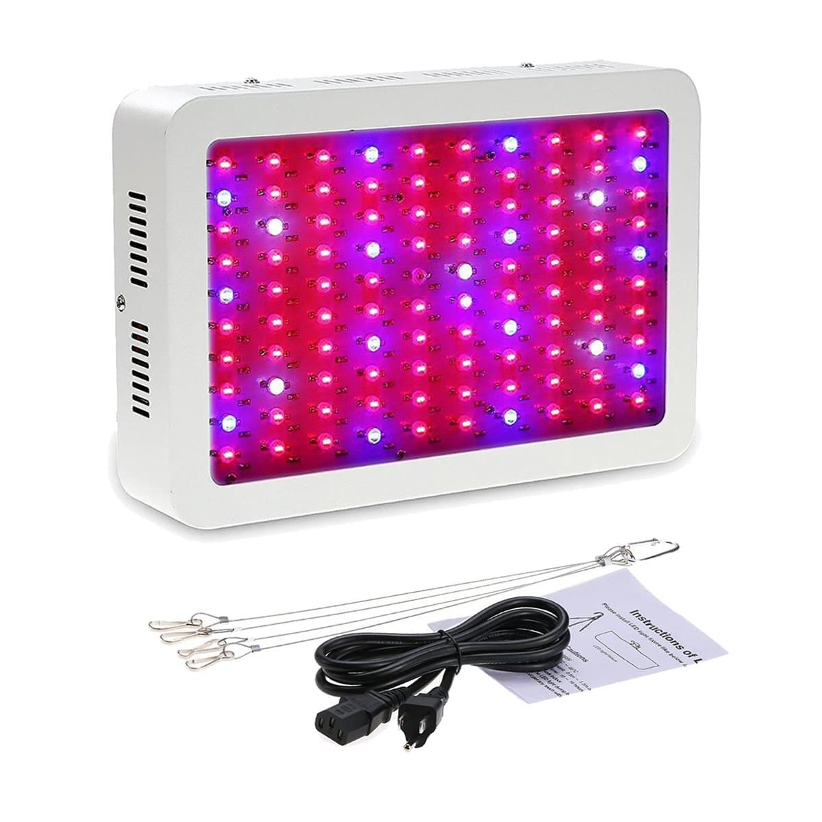 LED Grow Light,Elflight 1000W(10 x 100chips) Upgrade Double Chips Full Specturm Hydroponic Plant Grow Lights For Greenhouse and Indoor Plant Flowering Growing
