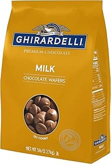 Ghirardelli Chocolate Company Milk Chocolate Wafers, 5lb. Bag (Pack of 1)