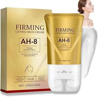 Ah-8 Firming Neck Cream, with Double Roller Massage Neck Tighteningcream, Neck Firming Creams Contain Hexapeptide,Neckcream for Lifting and Moisturizing and Nourishing (1Pcs)