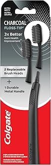 Keep Charcoal Replaceable Head Toothbrush Starter Kit, 2 Brush Heads