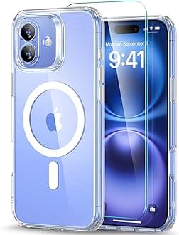 ESR for iPhone 16 Case (4 in 1) Set, Translucent Matte Case, Compatible with MagSafe, Military-Grade Protection, Classic Series,Clear