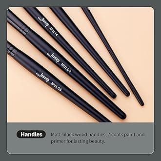 Jessup Eye Brushes Set, Vegan Makeup Brushes with Concealer Powder Eyeshadow Blending Eyeliner Spoolie Brush, 16pcs Premium Synthetic Black Cosmetic Brush T272