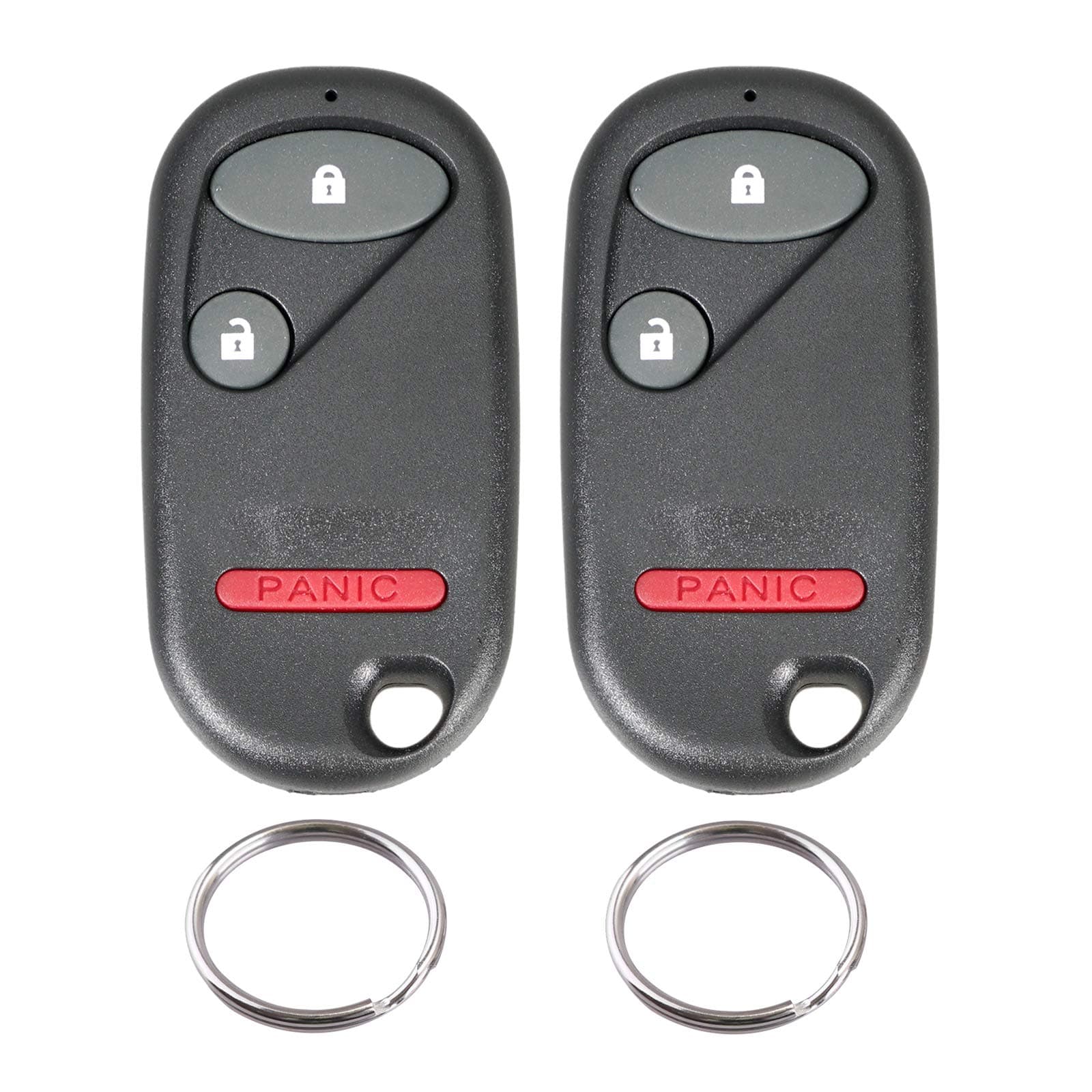 Anxingo Keyless Entry Remote Control Car Key Fob Replacement for Honda Civic EX LX DX 2001 2002 2003 2004 2005, Pilot 2003-2007 NHVWB1U521 NHVWB1U523 (2 Pack)